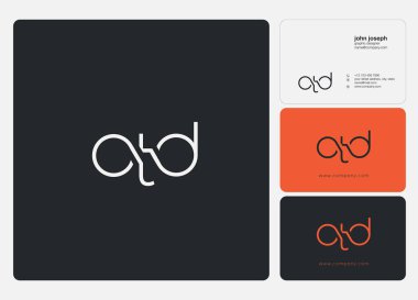 Harf logo Otd şablon iş afiş için