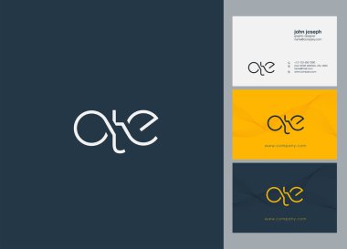Harf logo Ote şablon iş afiş için