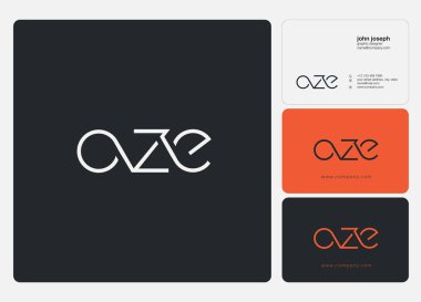 Harf logo Oze şablon iş afiş için