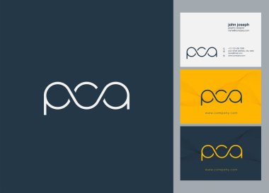 Harf logo Pca şablon iş afiş için