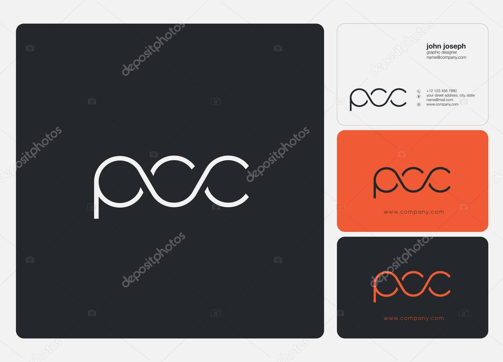 Letters logo Pcc template for business banner