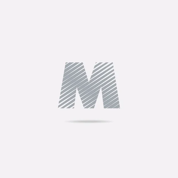 Mektup Logo Şablonu Afiş Için — Stok Vektör