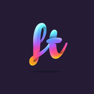 Harf logo Ft şablon iş afiş için