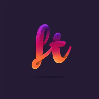 Harf logo Ft şablon iş afiş için