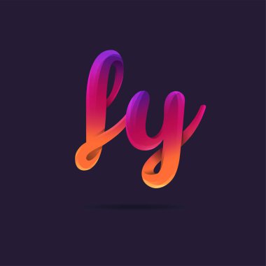 Harf logo Fy şablon iş afiş için