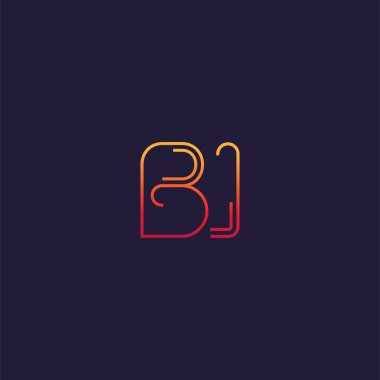 Mektup logo B1 şablonu iş afiş için