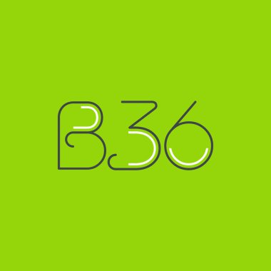 Mektup logo B36 şablonu iş afiş için