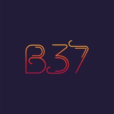 Mektup logo B37 şablonu iş afiş için