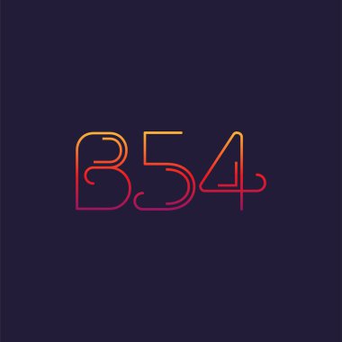 Mektup logo B54 şablonu iş afiş için