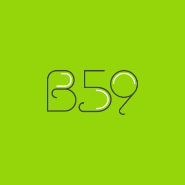 Mektup logo B59 şablonu iş afiş için