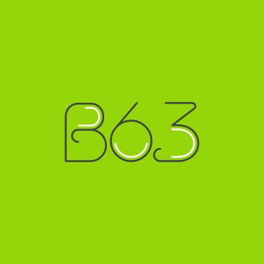 Mektup logo B63 şablonu iş afiş için