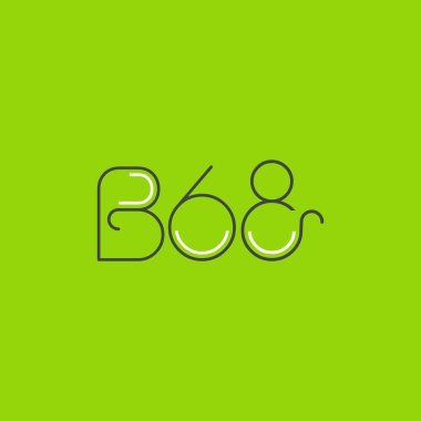 Mektup logo B68 şablonu iş afiş için