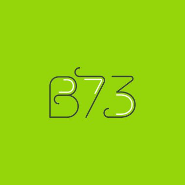 Mektup logo B73 şablonu iş afiş için