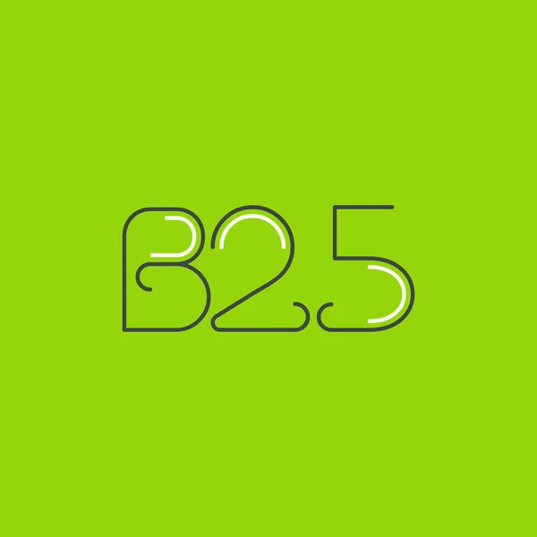 Lettera Logo B25 Modello Banner Aziendale — Vettoriale Stock