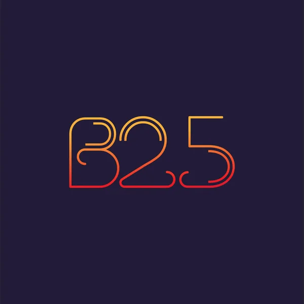 Brief Logo B25 Vorlage Für Business Banner — Stockvektor