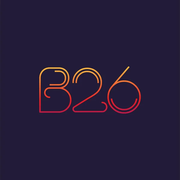 Brief Logo B26 Vorlage Für Business Banner — Stockvektor