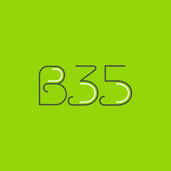 Logotyp B35 Brevmall För Business Banner — Stock vektor