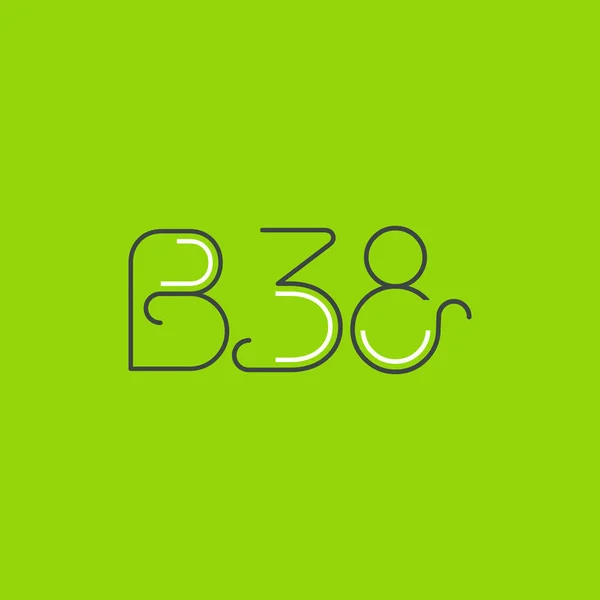 Logotyp B38 Brevmall För Business Banner — Stock vektor