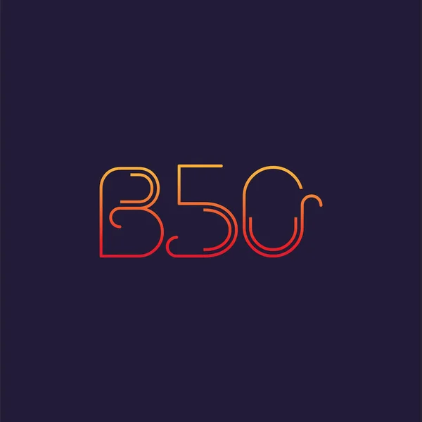 Logo B50 Briefsjabloon Voor Zakelijke Banner — Stockvector