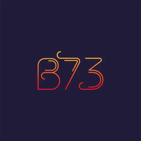 Carta Logo B73 Plantilla Para Banner Negocios — Archivo Imágenes Vectoriales