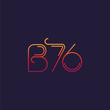 Mektup logo B76 şablonu iş afiş için