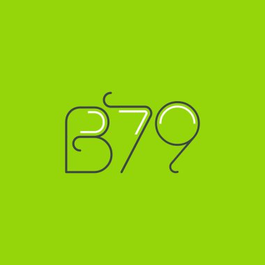 Mektup logo B79 şablonu iş afiş için