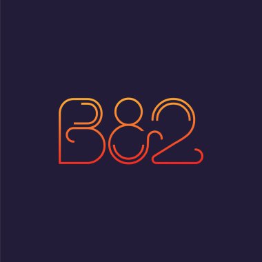 Mektup logo B82 şablonu iş afiş için