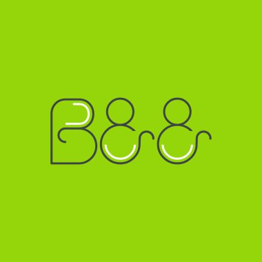 Mektup logo B88 şablonu iş afiş için