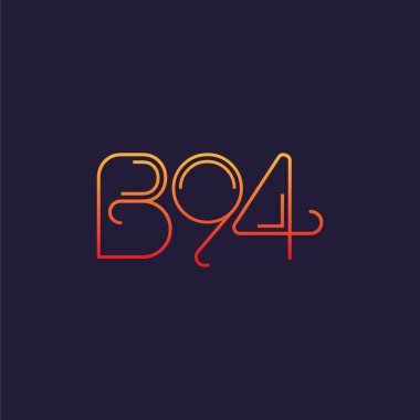 Mektup logo B94 şablonu iş afiş için