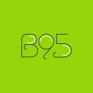 Mektup logo B95 şablonu iş afiş için