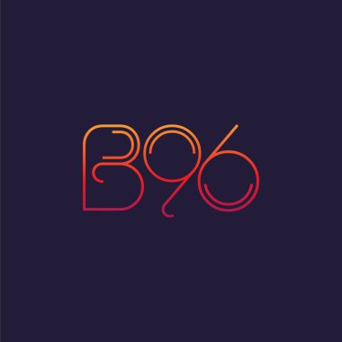 Mektup logo B96 şablonu iş afiş için