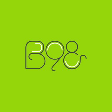Mektup logo B98 şablonu iş afiş için