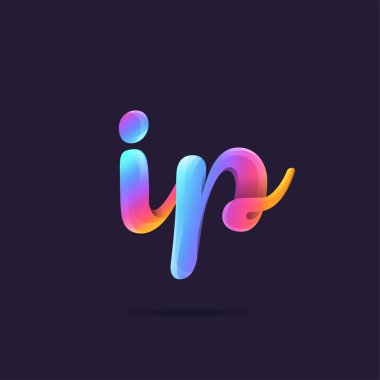 Harf logo IP şablon iş afiş için