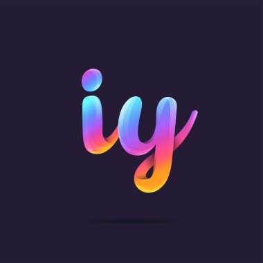 Harf logo Iy şablon iş afiş için