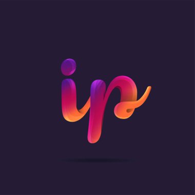 Harf logo IP şablon iş afiş için