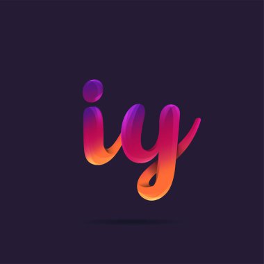 Harf logo Iy şablon iş afiş için