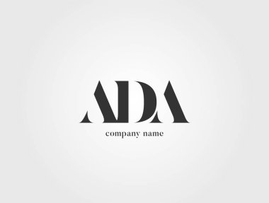 Harf logo Adb şablon iş afiş için