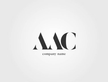 Harf logo Aac şablon iş afiş için