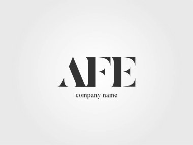 Harf logo akkuş şablon iş afiş için