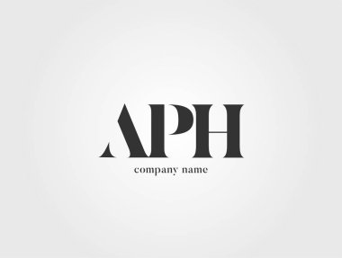 Harf logo Aph şablonunun iş afiş için