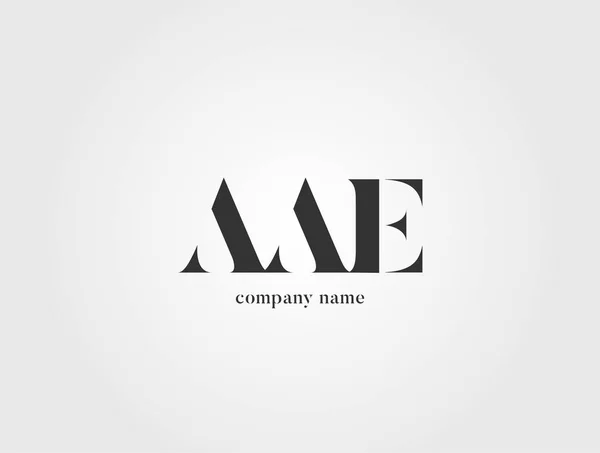 ビジネス バナーの文字ロゴ Aae テンプレート — ストックベクタ