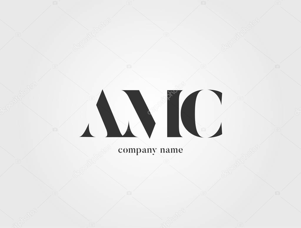 Letters logo Amc template for business banner