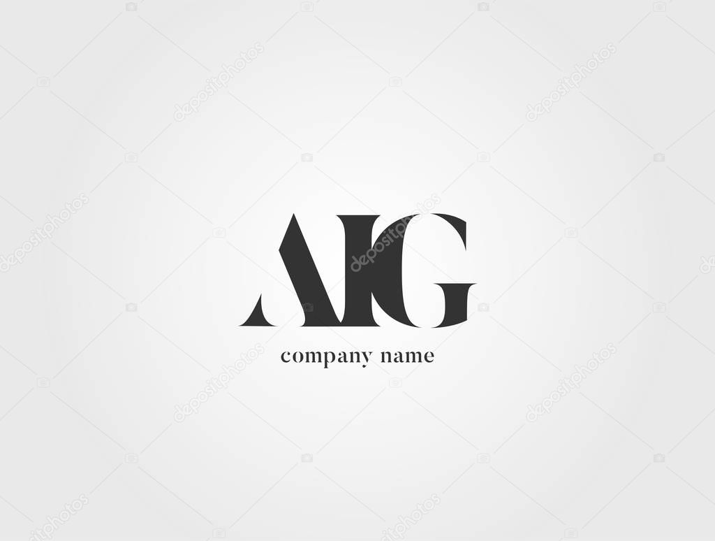 Letters logo Aig template for business banner