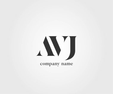 Harf logo Avj şablon iş afiş için