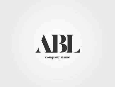 Harf logo Abl şablon iş afiş için