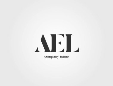 Harf logo Ael şablon iş afiş için