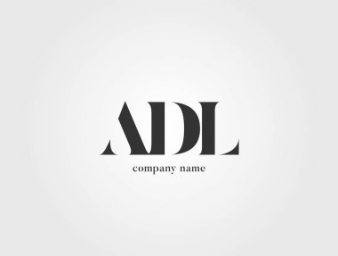 Harf logo Adl şablon iş afiş için