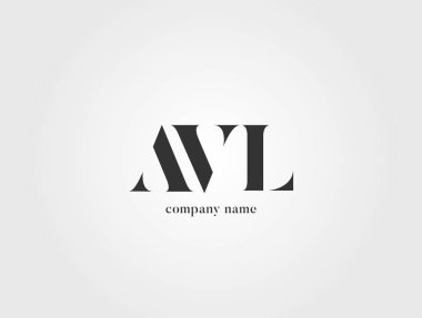Harf logo Avl şablon iş afiş için