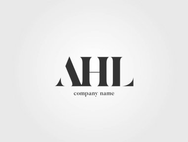 Harf logo Ahl şablon iş afiş için
