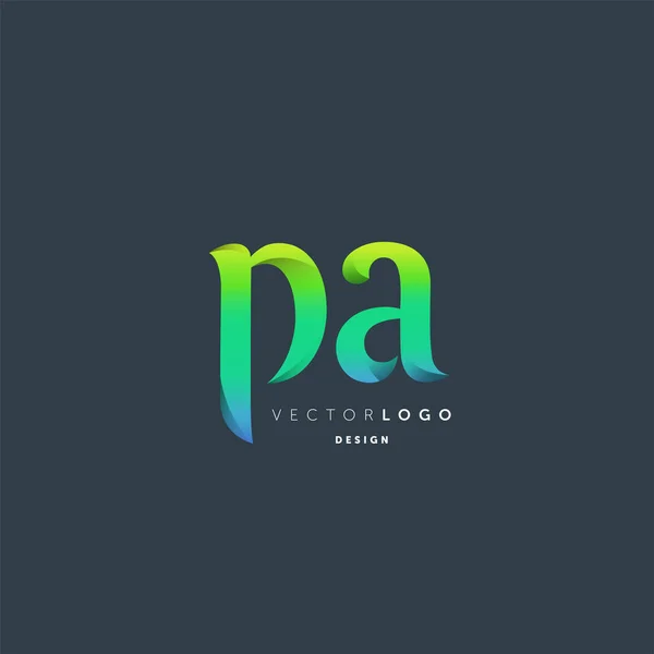 Letras Logo Plantilla Para Banner Negocios — Vector de stock